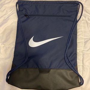 Navy Blue Nike Drawstring Bag